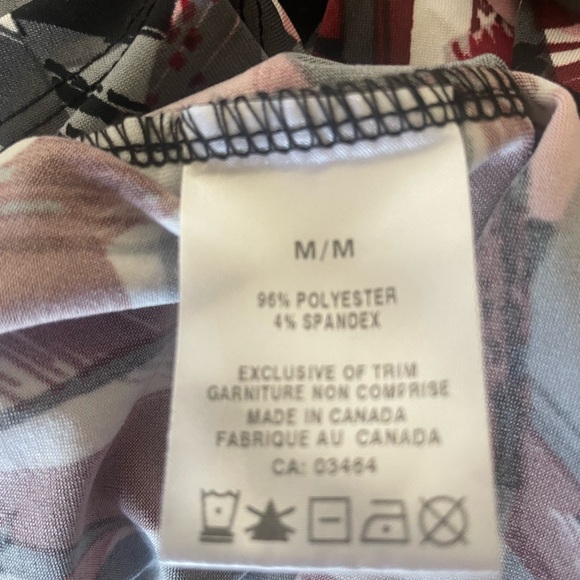 Ricki's NWOT Multicolor Abstract V-Neck Blouse - Picture 8 of 8